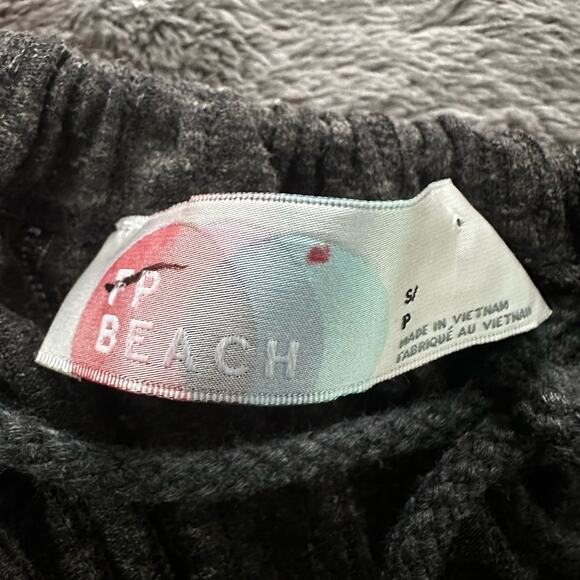 FREE PEOPLE BEACH Womens Tunic Dress Rosaline Ruffle Tier Bohemian Gray SMALL - Picture 6 of 9